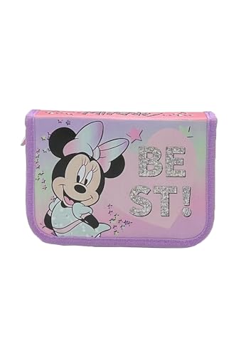 Disney Minnie Mouse Federmappe Mädchen | kleine Geschenke für Kinder | Mäppchen | Mappe | Etui | Schule | Einschulung | Federmäppchen | Mickey Mouse von Disney