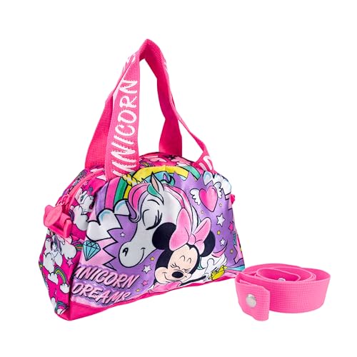 Disney Minnie Mouse Handtasche, Turnrucksack, Schultasche, Gepäcktasche, Geschenk für Mädchen und Teenager von Disney