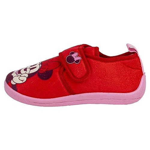 Disney Minnie Mouse Hausschuhe Slipper, Rot, 28/29 EU Schmal von Disney