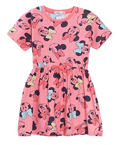 Disney Minnie Mouse Kleid für Mädchen, Sommerkleid, Sommerkleid, kurzärmeliges T-Shirt, Baumwollkleid, Tunika-Top von Disney