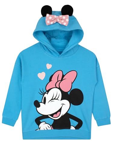 Disney Minnie Mouse Mädchen Hoodie | Sweatshirt Mädchen | Minni Maus Hoodie | Blau 104 Disney Minnie Mouse Mädchen Hoodie | Sweatshirt Mädchen | Minni Maus Hoodie | Blau 104 von Disney