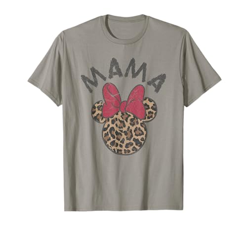 Disney Minnie Mouse Mother's Day Leopard Print Mama T-Shirt von Disney