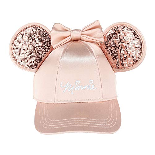 Disney Minnie Mouse Rose Gold Bling Ears Girls Adjustable Hat von Disney