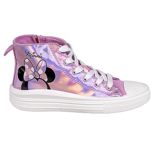 Disney Minnie Mouse Schuhe für Mädchen Sportschuhe für Mädchen High-Top-Sneaker Holografisch, Mädchen Geschenk, Größen EU 30 bis 34 (EU Schuhgrößensystem, Kleinkind, Damen, Numerisch, M, 30) von Disney