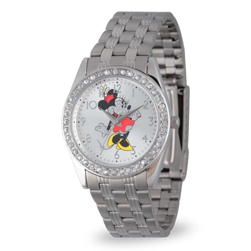 Disney Minnie Mouse Women's Silver Alloy Glitz Watch, Stainless Steel Bracelet, W002761 Disney Minnie Mouse Women's Silver Alloy Glitz Watch, Stainless Steel Bracelet, W002761 von Disney