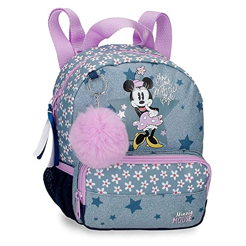 Disney Minnie Style Blau Wanderrucksack 19x23x8 cm Polyester 3,5L von Disney