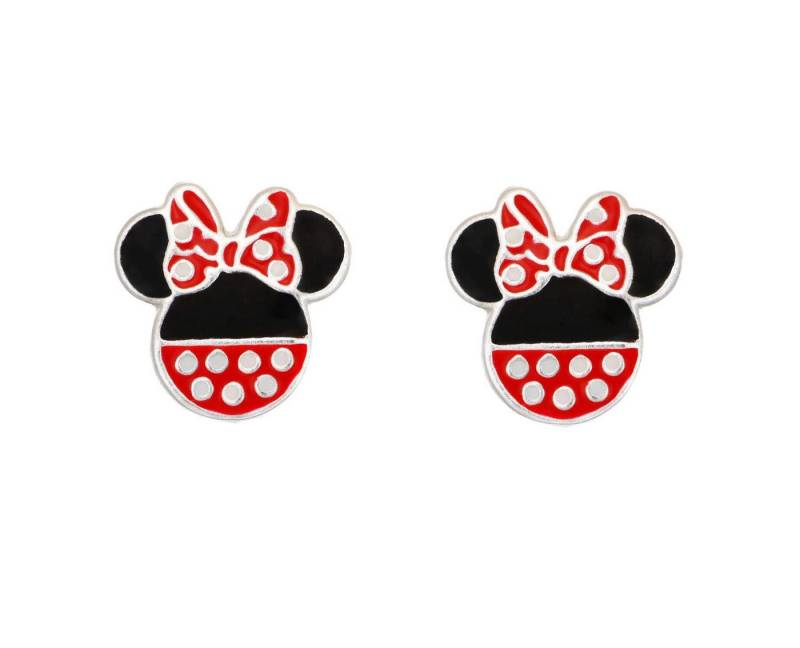 Disney Paar Ohrstecker Disney Kinderohrringe Minnie Mouse aus 925er Silber ©DISNEY silber rot von Disney