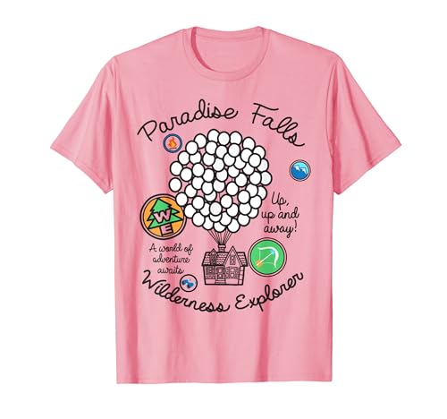 Disney Pixar Up Paradise Falls Explorer Patch T-Shirt von Disney
