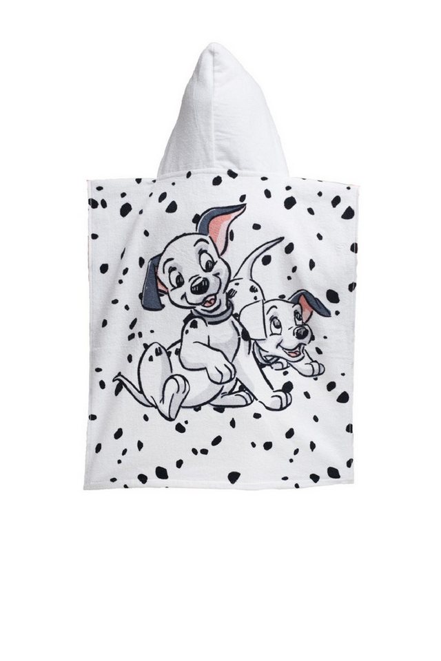 Disney Poncho 101 Dalmatiner Badeponcho für Kinder Frottee aus 100 % Baumwolle von Disney
