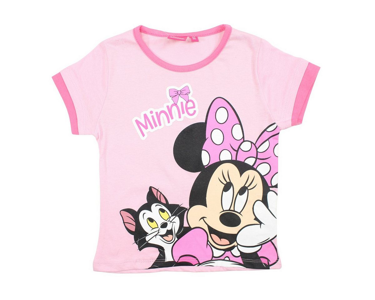 Disney Print-Shirt Disney Minnie Maus Mädchen Kinder T-Shirt Gr. 98 bis 128, reine Baumwolle von Disney