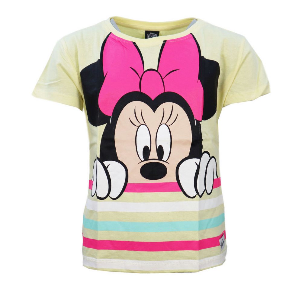 Disney Print-Shirt Disney Minnie Maus Mädchen Kinder T-Shirt Shirt Gr. 104 bis 134, Baumwolle von Disney