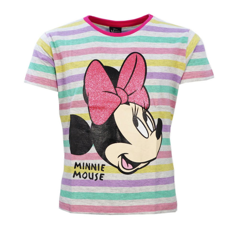 Disney Print-Shirt Disney Minnie Maus Mädchen Kinder kurzarm T-Shirt Gr. 104 bis 134 von Disney