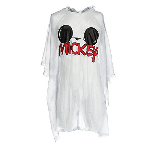 Disney Regenponcho Micky Maus Ohren für Männer Einheitsgröße klar von Disney