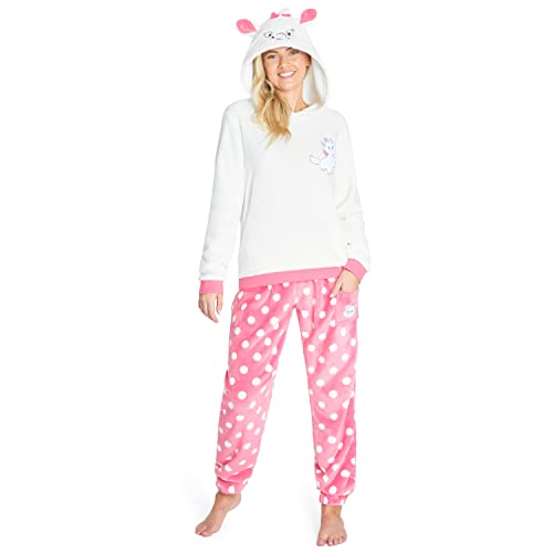 Disney Schlafanzug Damen Lang Stitch Pyjama Teenager (M, Rosa Marie) von Disney