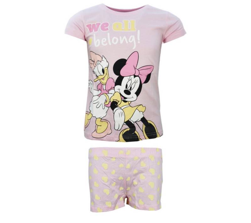 Disney Schlafanzug Disney Minnie Maus Mouse Daisy Duck Kinder Pyjama Gr. 92 bis 128, reine Baumwolle von Disney