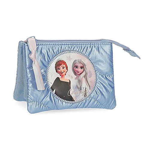 Disney Seek Courage, Girls' Seek Courage Billfold Azul, 14 x 10 x 5 cm, blau, 14x10x5 cms, Geldbörse mit DREI Fächern von Disney