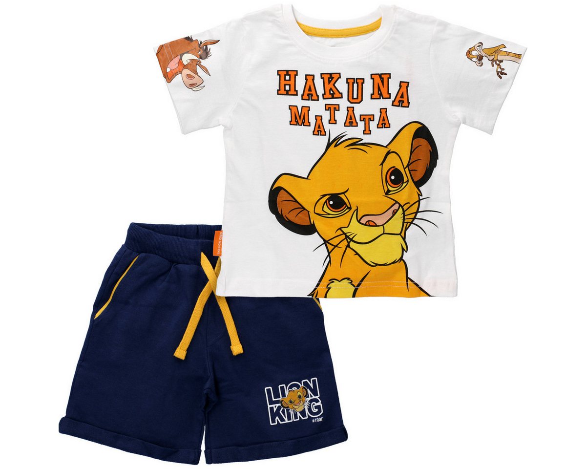 Disney Shirt & Hose König der Löwen Jungen (2-tlg) Kinderset, Kinder Outfit, Kinder T-Shirt, Kinderhose, Zweiteiler von Disney