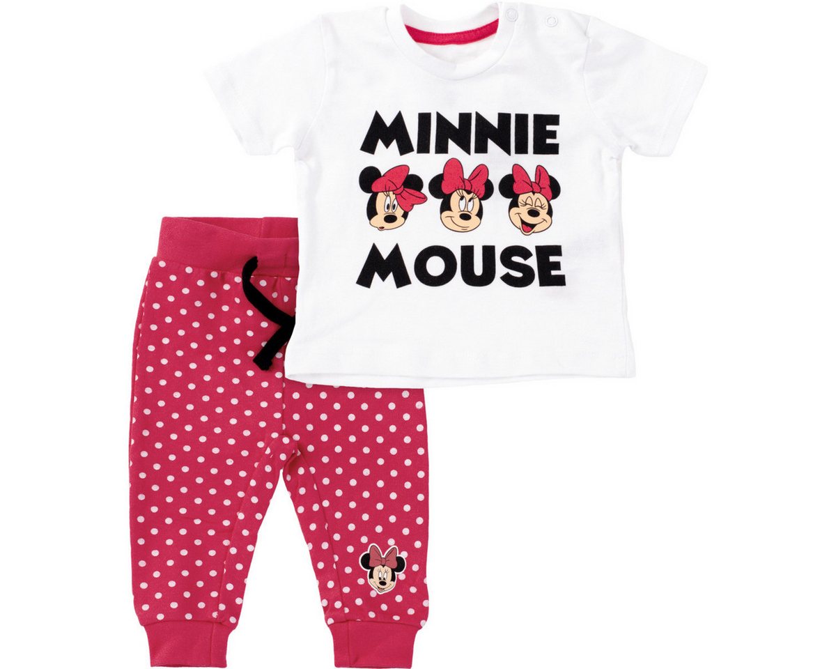 Disney Shirt & Hose Minnie Mouse Mädchen (2-tlg) T-Shirt, Shirt, Hose, Krabbelhose, Set Shirt Hose von Disney