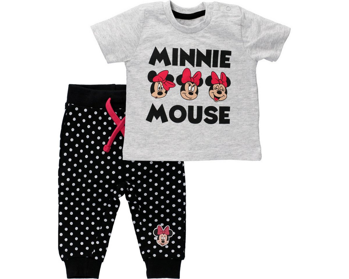 Disney Shirt & Hose Minnie Mouse Mädchen (2-tlg) T-Shirt, Shirt, Hose, Krabbelhose, Set Shirt Hose von Disney