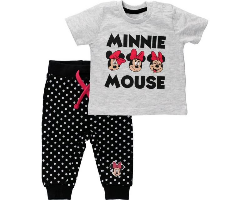 Disney Shirt & Hose Minnie Mouse Mädchen (2-tlg) T-Shirt, Shirt, Hose, Krabbelhose, Set Shirt Hose von Disney