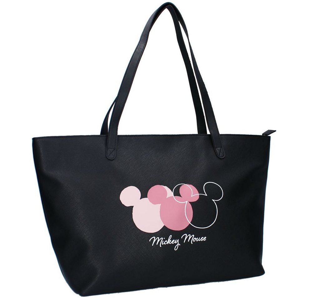 Disney Shopper Große Damen Shopping-Tasche schwarz Kunstleder Disney Mickey Mouse von Disney