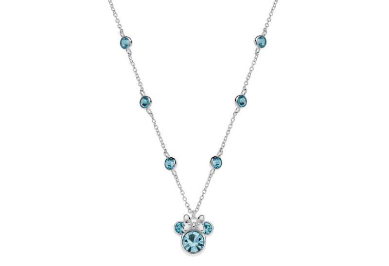 Disney Silberkette Disney Kinder Kette Minnie Mouse ©DISNEY hellblau 925er Silber von Disney