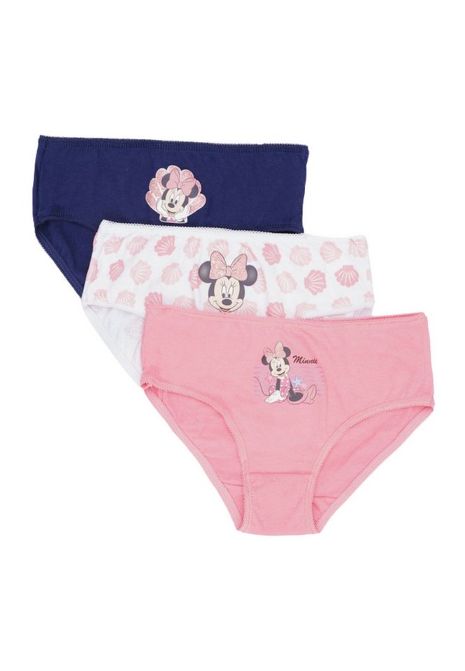 Disney Slip Mädchen-Unterhöschen Minnie Bows – 3er-Pack (Set, 3-St., 3er Pack) von Disney