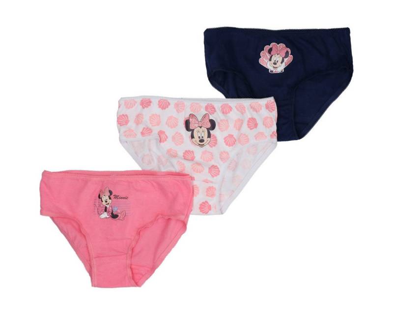 Disney Slip Minnie Mouse Mädchen (3-St) Schlüpfer, Höschen, Unterhose, Unterwäsche, Baumwollslip von Disney