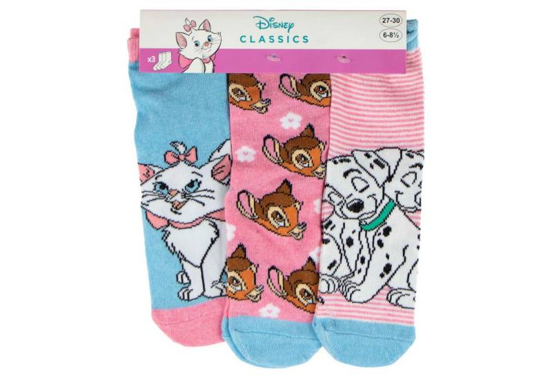 Disney Sneakersocken Disney Socken Set – 3er-Pack lustige Kinder Strümpfe & Söckchen von Disney