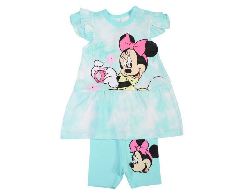 Disney Sommerkleid Disney Minnie Maus Baby 2 tlg Mädchen Set Kleid plus Leggings Gr. 62 bis 86 von Disney