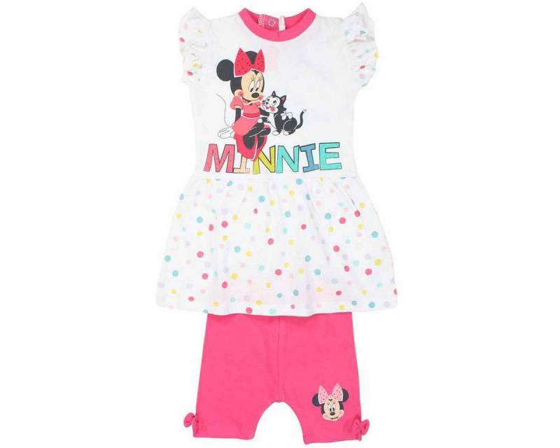 Disney Sommerkleid Disney Minnie Maus Baby 2 tlg Mädchen Set Kleid plus Leggings Gr. 62 bis 86 von Disney