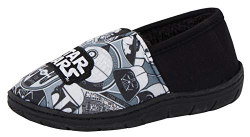 Disney Star Wars, Hausschuhe für Jungen oder Mädchen, Grau, Größe 1 UK, 33 EU von Disney