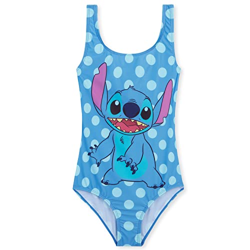 Disney Stitch Badeanzug Kinder Mädchen Schwimmanzug Frozen Ariel Bademode für Mädchen und Jungen Teenager 2-14 Jahre Strandkleidung Sommer Schwimmbade (Blau Stitch, 11-12 Jahre) von Disney