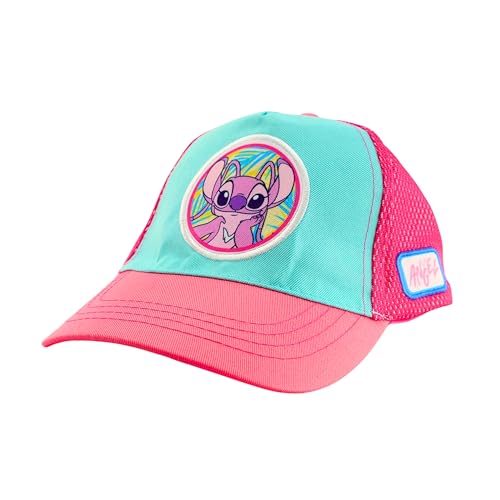 Disney Stitch Baseball Kappe für Mädchen, Stitch and Angel Design, Baseballmütze, Kinder Sommerhut, Geschenk für Mädchen und Jugendliche | Rosa von Disney