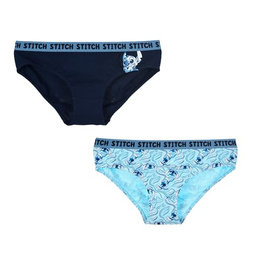 Disney Stitch Damen Unterhosen, 2er-Pack Slips, Weiche Stretch-Baumwolle, Klassische Höschen, Unterwäsche Damen | Größe L Disney Stitch Damen Unterhosen, 2er-Pack Slips, Weiche Stretch-Baumwolle, Klassische Höschen, Unterwäsche Damen | Größe L von Disney