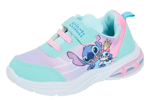 Disney Stitch Light Up-Turnschuhe für Mädchen, Kinder Stitch Easy Touch Fasten blinkende LED-Sportschuhe von Disney