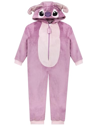 Disney Stitch Onesie | Lilo Und Stitch Schlafanzug | Mädchen Jumpsuit | Jumpsuit Kinder Mädchen | Schlafoverall Kinder | Lila 146 von Disney