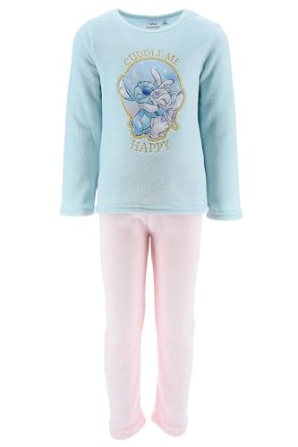 Disney Stitch Pyjama für Mädchen, 2-Teiliges Samt T-Shirt und Lange Hose, Fleece Pyjama mit Stitch und Engel Motiven, Größe 6 Jahre | Türkis Disney Stitch Pyjama für Mädchen, 2-Teiliges Samt T-Shirt und Lange Hose, Fleece Pyjama mit Stitch und Engel Motiven, Größe 6 Jahre | Türkis von Disney