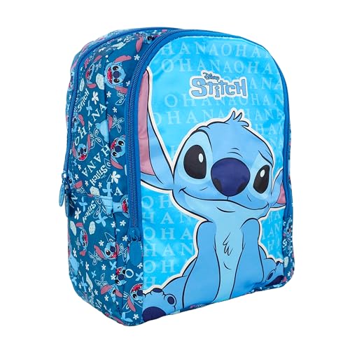 Disney Stitch Rucksack, Stitch-Schulrucksack, Jugendrucksack, Reiserucksack, Geschenk für Mädchen und Jugendliche | 31 x 24 x 9 CM von Disney