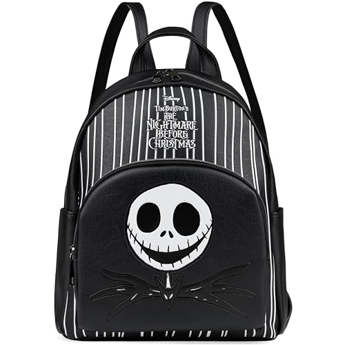 Disney Stitch Rucksack Damen Teenager Mädchen Tasche Reiserucksack Tagesrucksack für Einkaufen Ausflüge Geschenke für Sie (Schwarz TNBC) von Disney