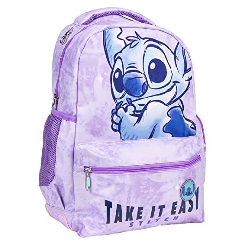 Disney Stitch Rucksack Mädchen, Gepäcktasche, Kinder Reiserucksack, Rucksack mit Thermotasche, Geschenk für Mädchen und Jugendliche von Disney