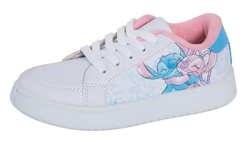 Disney Stitch Sneaker für Kinder, Teenager, Erwachsene, Weiß, Stitch & Angel Schnürschuhe, Sportschuhe, Turnschuhe, Pumps, blau, 33 EU von Disney