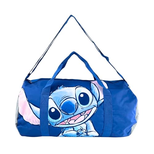 Disney Stitch Sporttasche, Turnbeutel, Kinder Gepäcktasche, Stitch Zubehör, Geschenk für Mädchen und Jugendliche von Disney