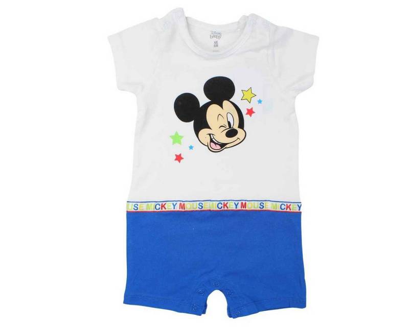 Disney Strampler Disney Mickey Maus Baby Kleinkind kurzarm Body Strampler 100% Baumwolle, Gr. 62 bis 92 von Disney