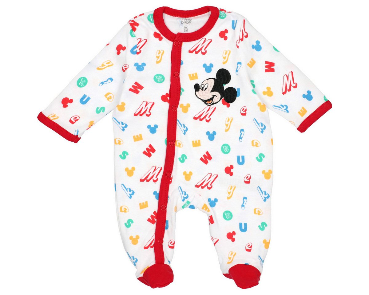 Disney Strampler Minnie Mouse XT Unisex Kinder Einteiler, Overall, Babyanzug, Babyoverall, Babyanzug von Disney