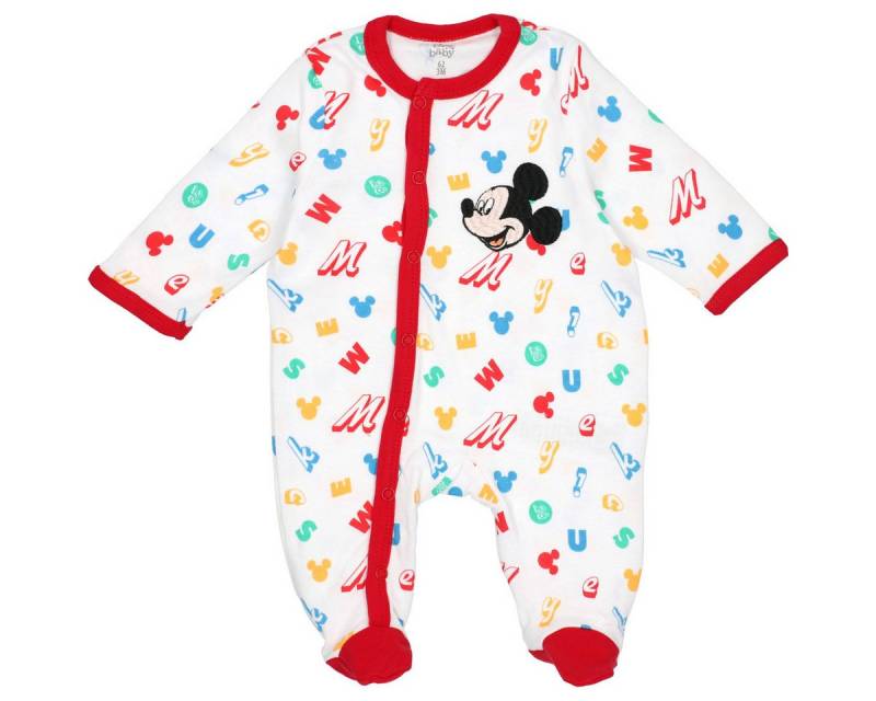 Disney Strampler Minnie Mouse XT Unisex Kinder Einteiler, Overall, Babyanzug, Babyoverall, Babyanzug von Disney