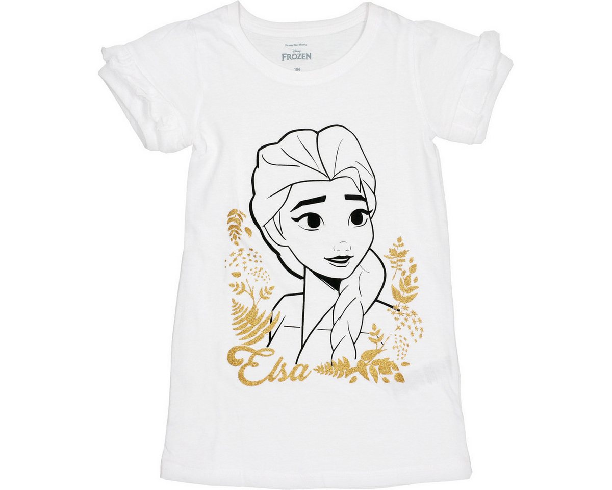 Disney T-Shirt Frozen Mädchen (1-tlg) Shirt, Oberteil, Leibchen, Funktionsshirt, Shortsleeve Shirt von Disney