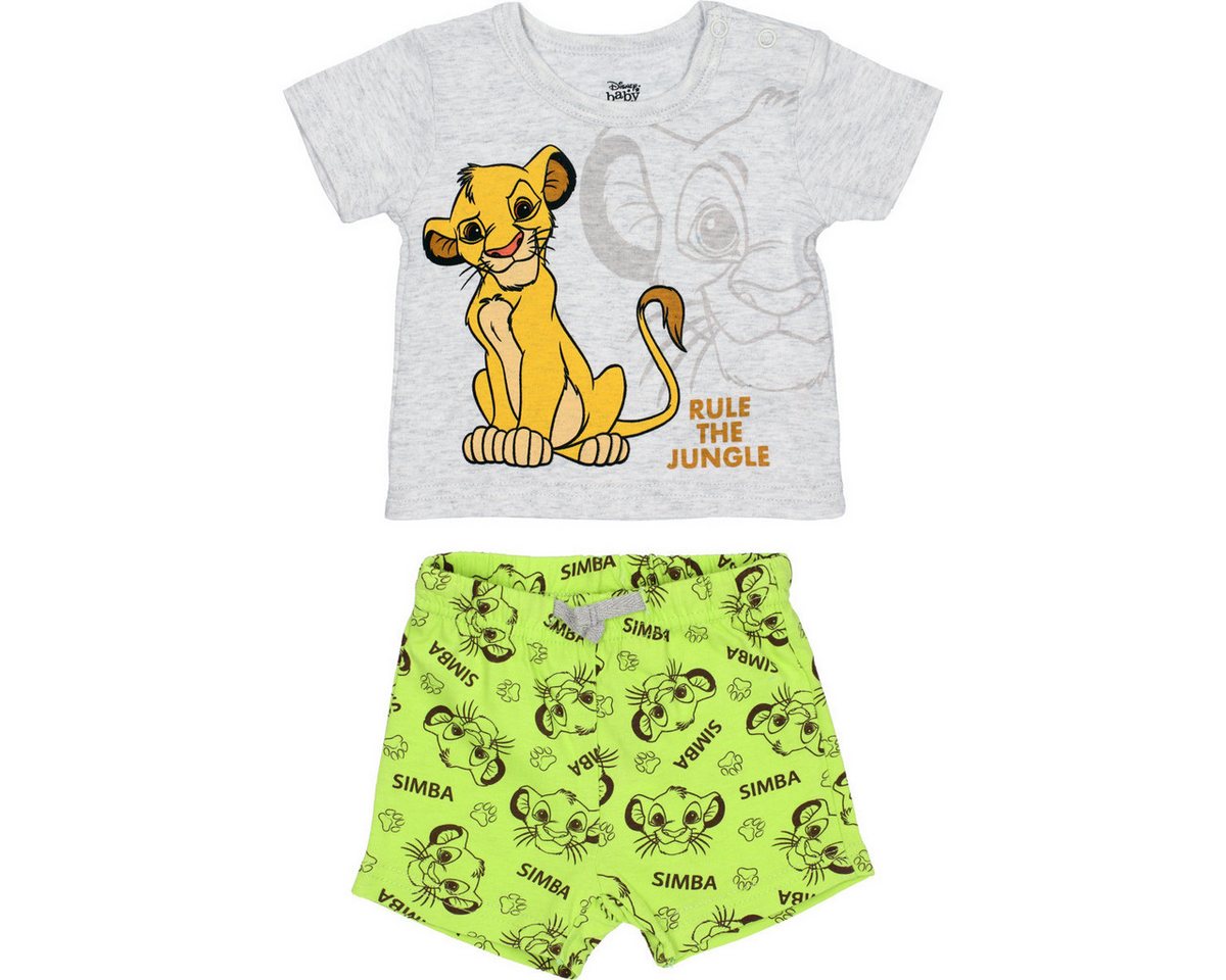 Disney T-Shirt & Shorts König der Löwen Unisex Kinder (2-tlg) Shirt, T-Shirt, Shorts, Kurze Hose, Set Shirt Shorts von Disney