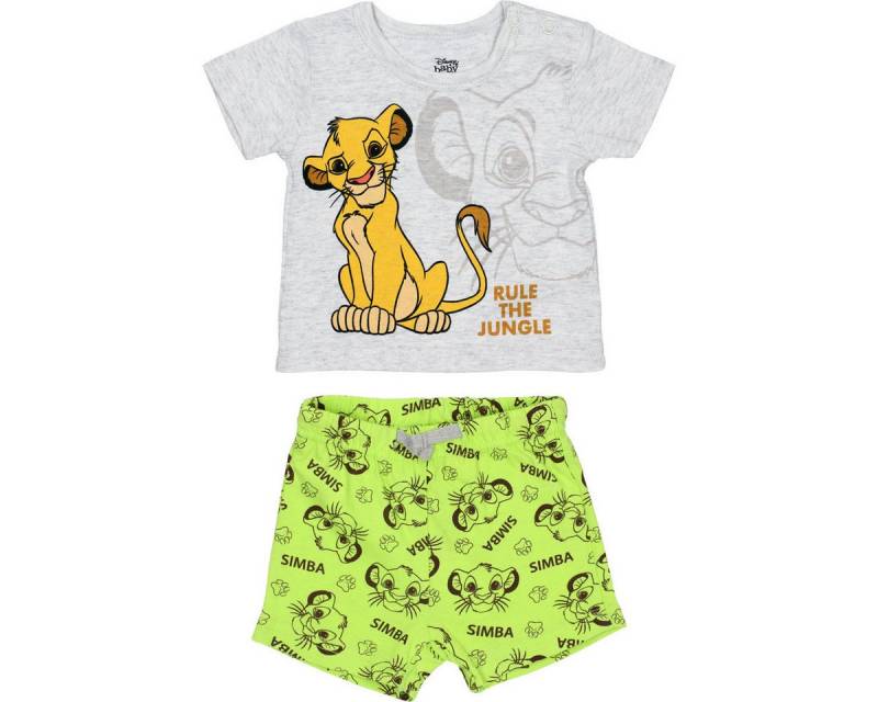Disney T-Shirt & Shorts König der Löwen Unisex Kinder (2-tlg) Shirt, T-Shirt, Shorts, Kurze Hose, Set Shirt Shorts von Disney