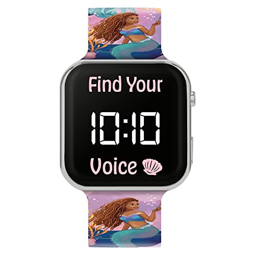 Disney The Little Mermaid LED-Armbanduhr LMM4036, Rosa bedruckt von Disney